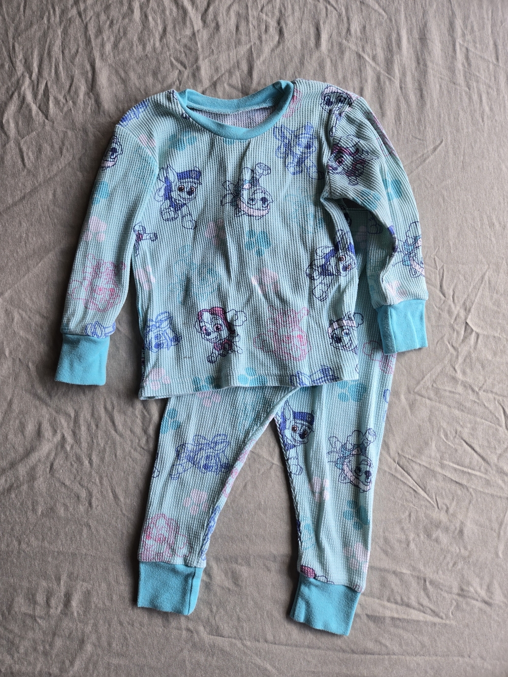 Nickelodeon Paw Patrol 2T Blue Thermal Pajama Set - 2pc Kids PJs